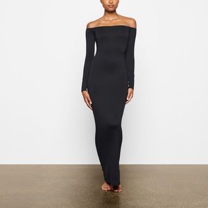 Skims Smooth Lounge Off The Shoulder Dress